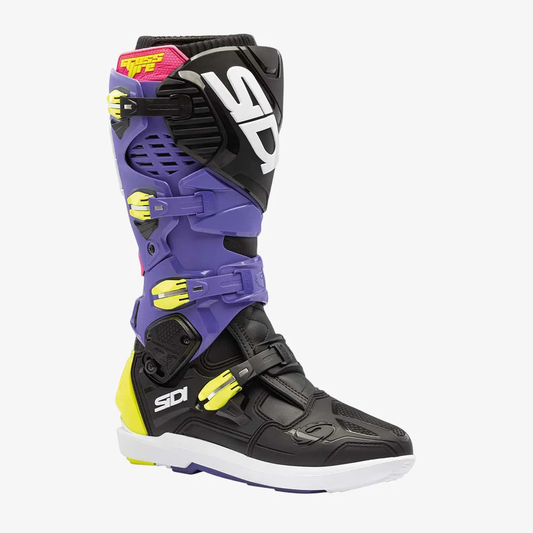 Boots Crossfire 3 SRS Violet Black Fluo Yellow