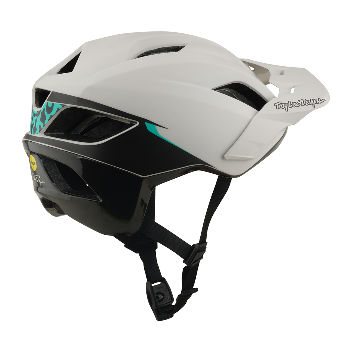 Casco MTB Troy Lee Designs Flowline SE Stacks Pumice / Real Teal