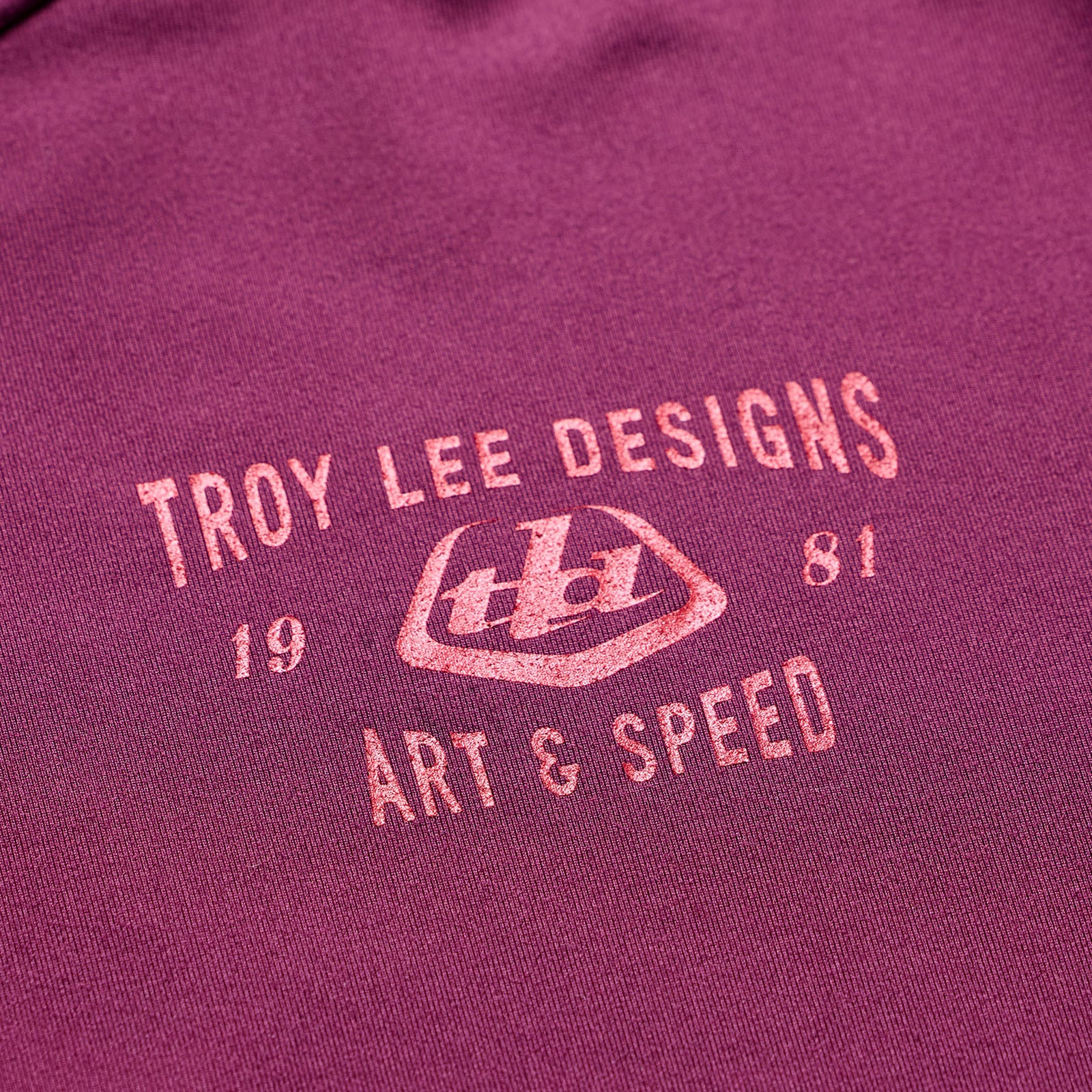 Playera manga larga para MTB Ruckus Ride; Lockdown Sangria