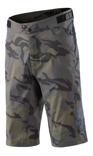Flowline Short Shell Spray Camo Army