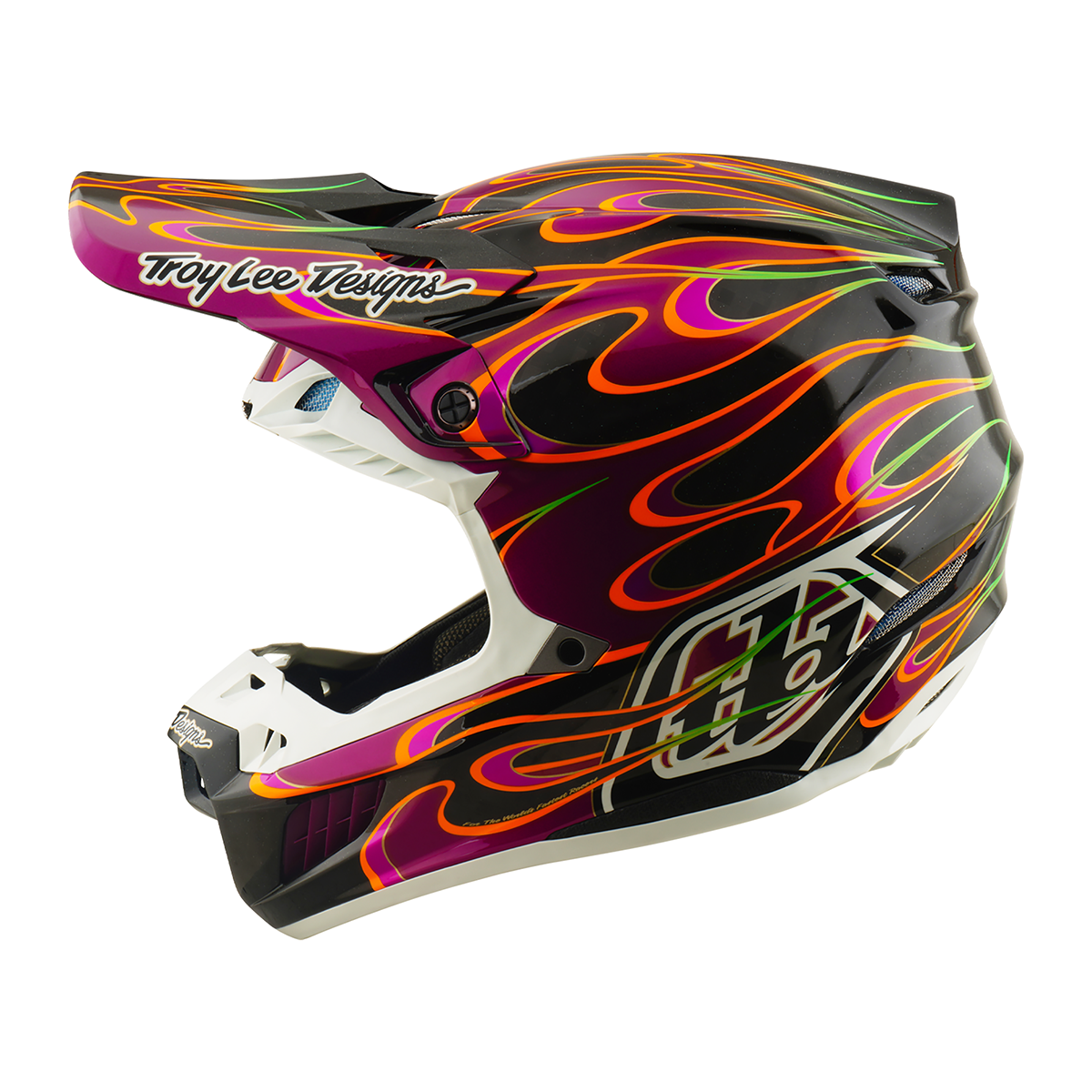 Casco para moto Troy Lee Designs SE5 ECE de Carbón Torched Black / Violet
