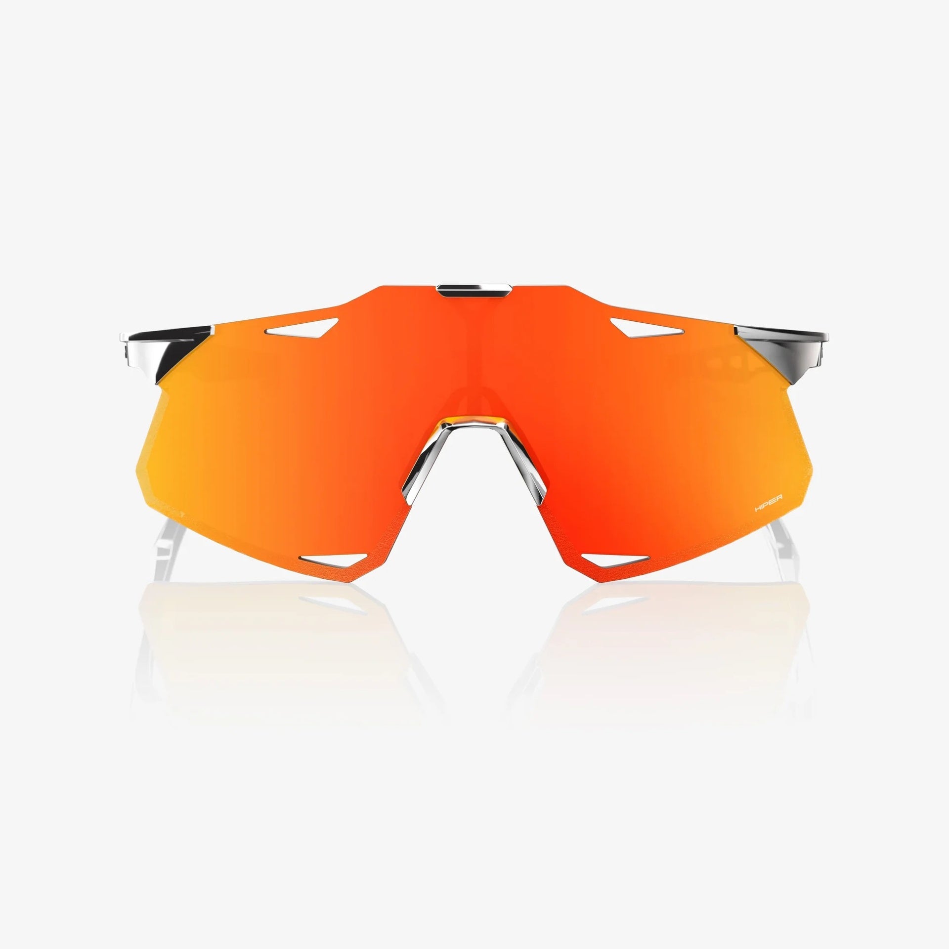 Lentes deportivos 100% HYPERCRAFT - Black Chrome - HiPER Red Mirror