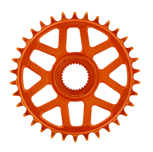 Helix Race e*spec - Chainring - 34T - Bosch Gen4 Direct Mount - 13mm Offset - Shimano/SRAM 11/12s Chain Compatible - Naranja