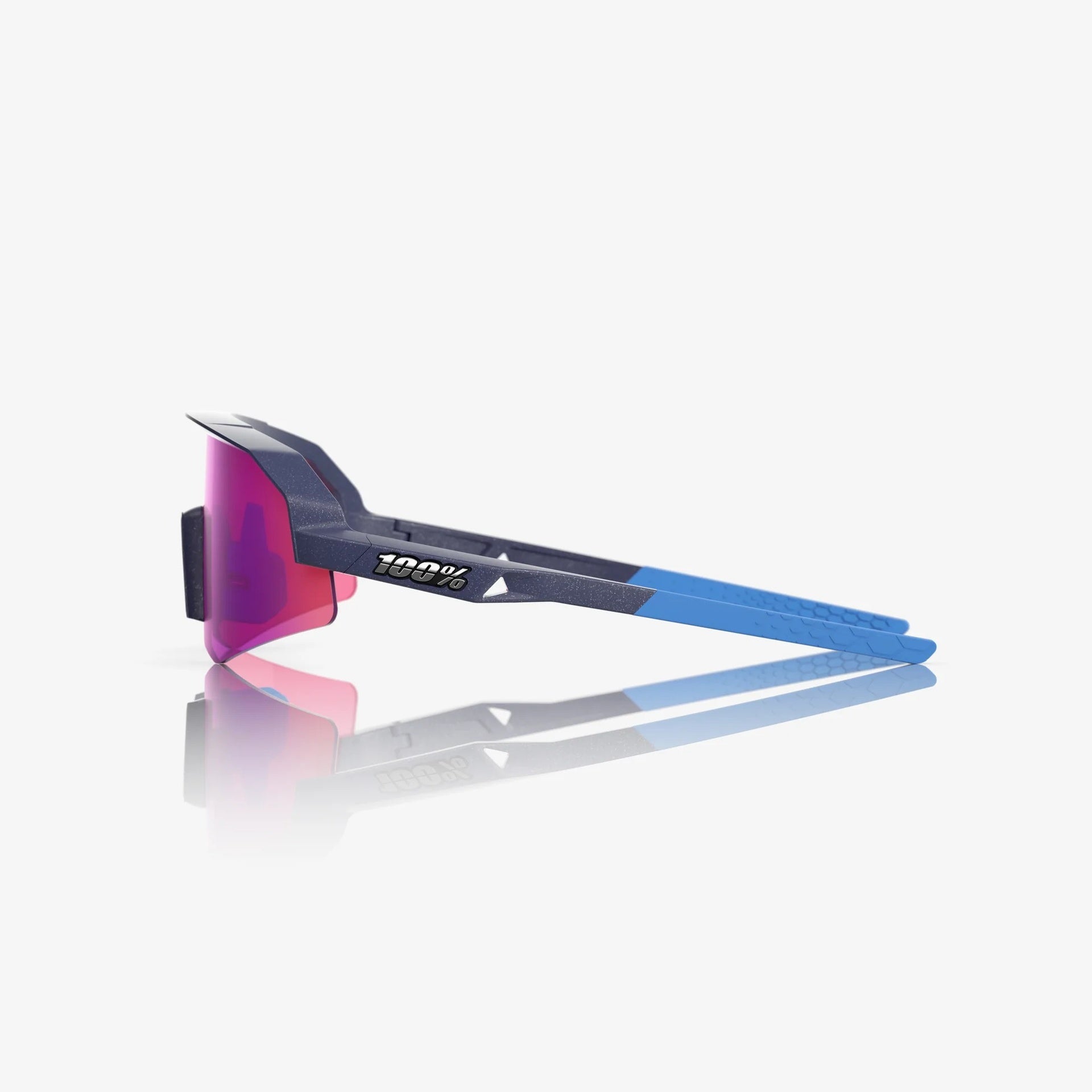 Lentes deportivos juveniles 100% SLENDALE YOUTH Satin Storm Metallic - Purple Mirror Lens