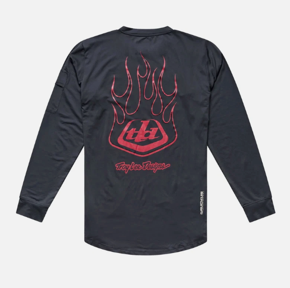 Jersey para MTB Ruckus Ride Long Sleeve Tee; Ember Carbon