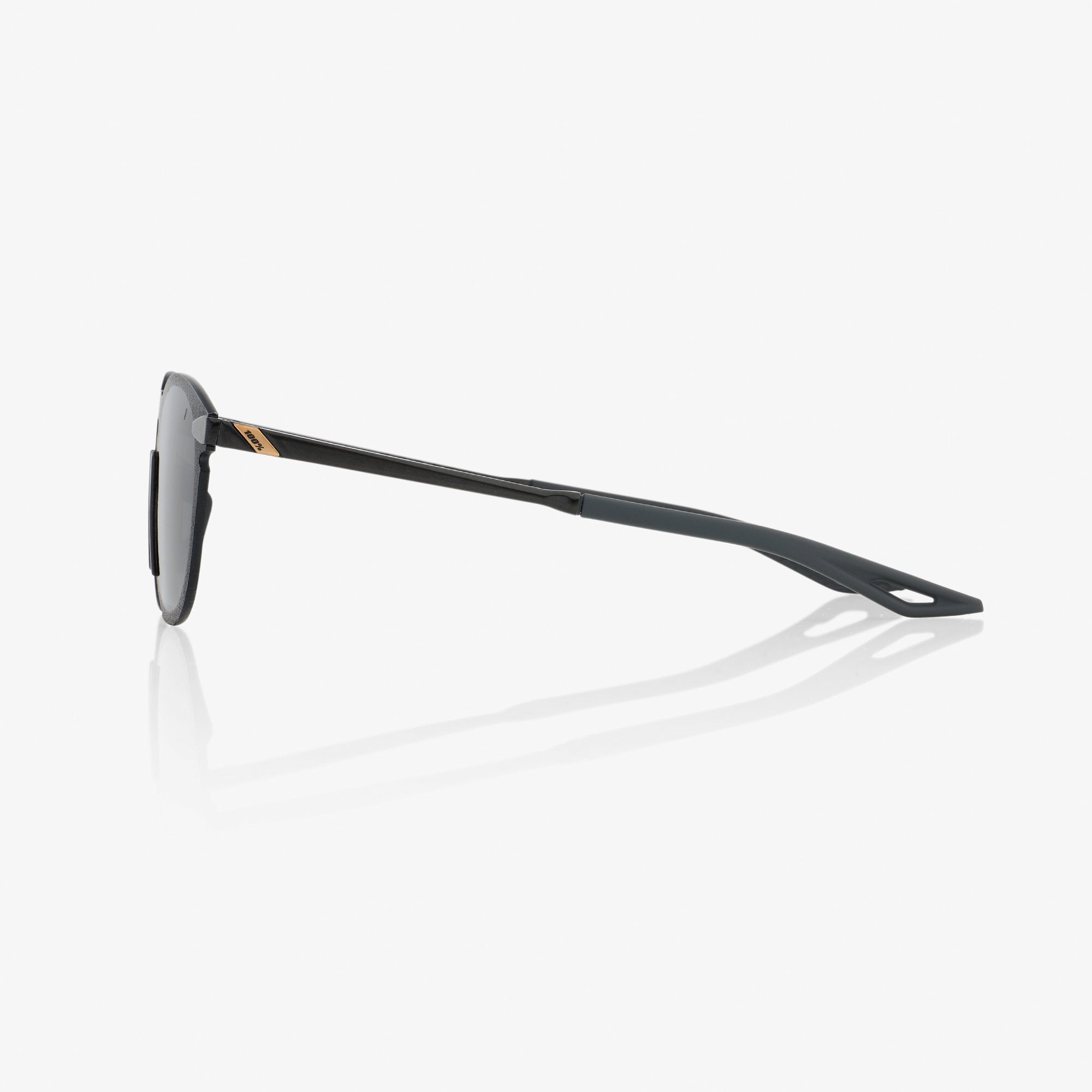 LEGERE Round - Polished Black - Smoke Lens