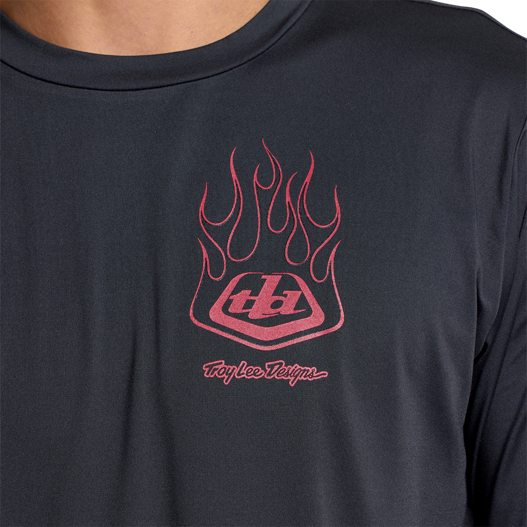 Jersey para MTB Ruckus Ride Long Sleeve Tee; Ember Carbon