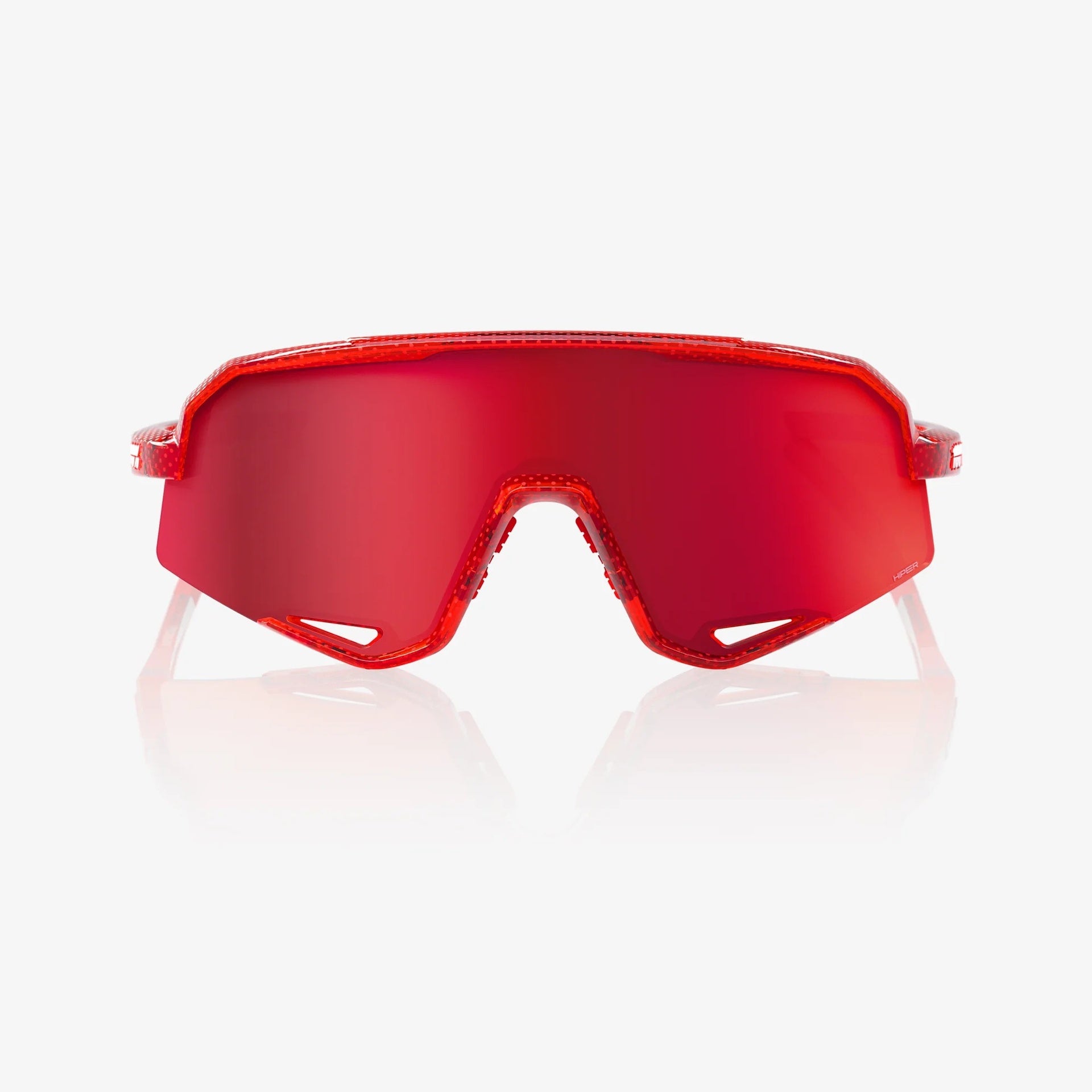 Lentes deportivos 100% SLENDALE - Campari Translucent Red - HiPER Fire Red Mirror