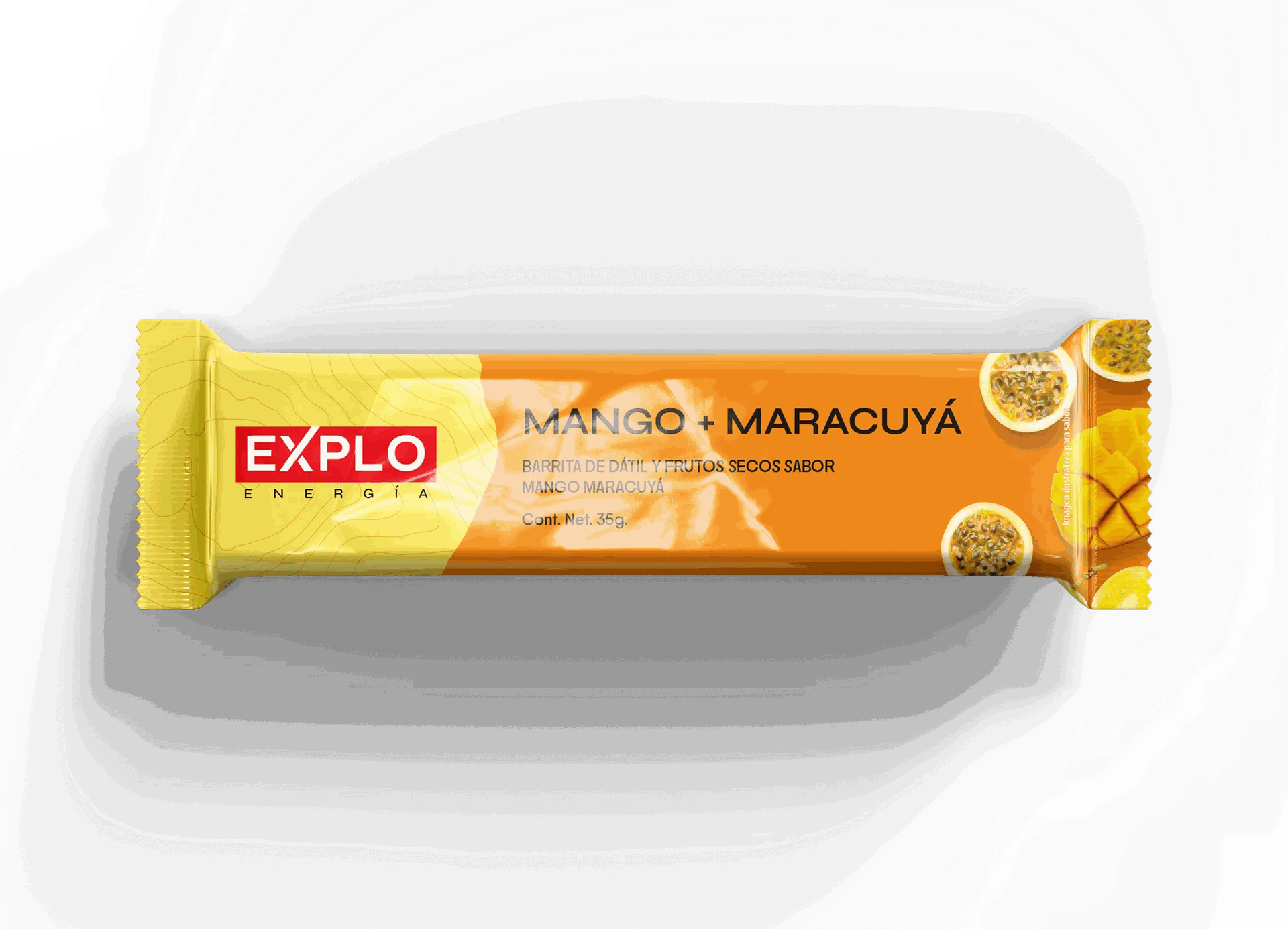 Barra energética EXPLO sabor Mango + Maracuyá 35 g