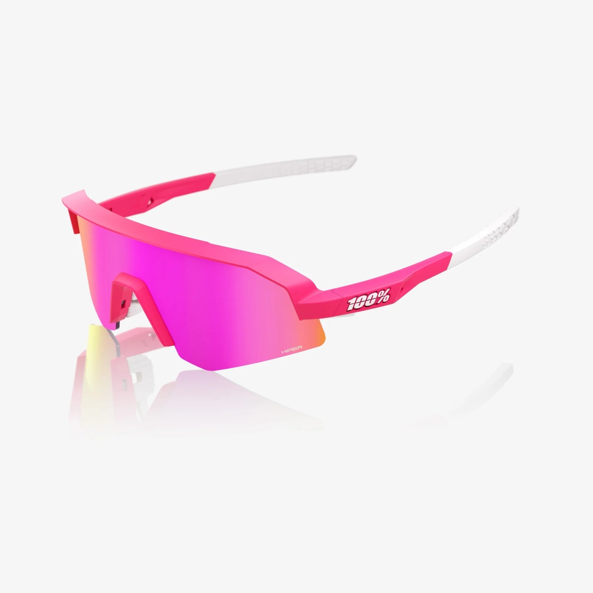 Lentes deportivos juveniles 100% SLENDALE YOUTH - Satin Pitaya - HiPER Vital Pink Mirror