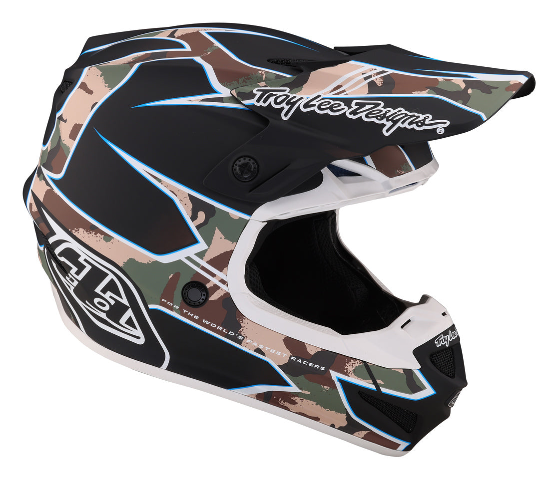 Casco Troy Lee Designs Se4 DOT Polyacrylite Matrix Camo Black