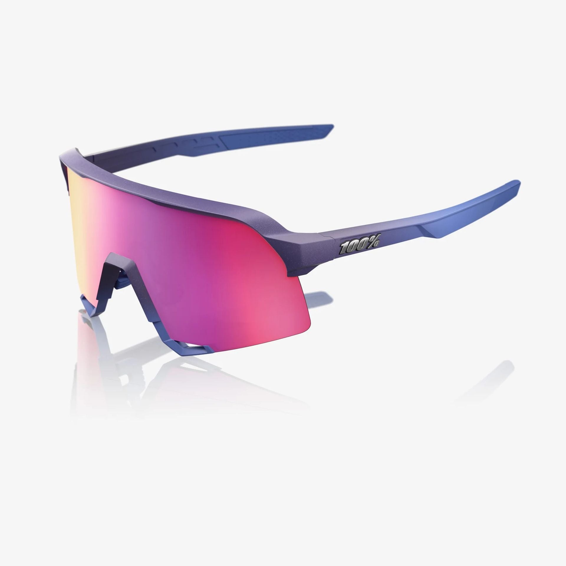 Lentes deportivos 100% S3 - Satin Storm Metallic - Purple Mirror