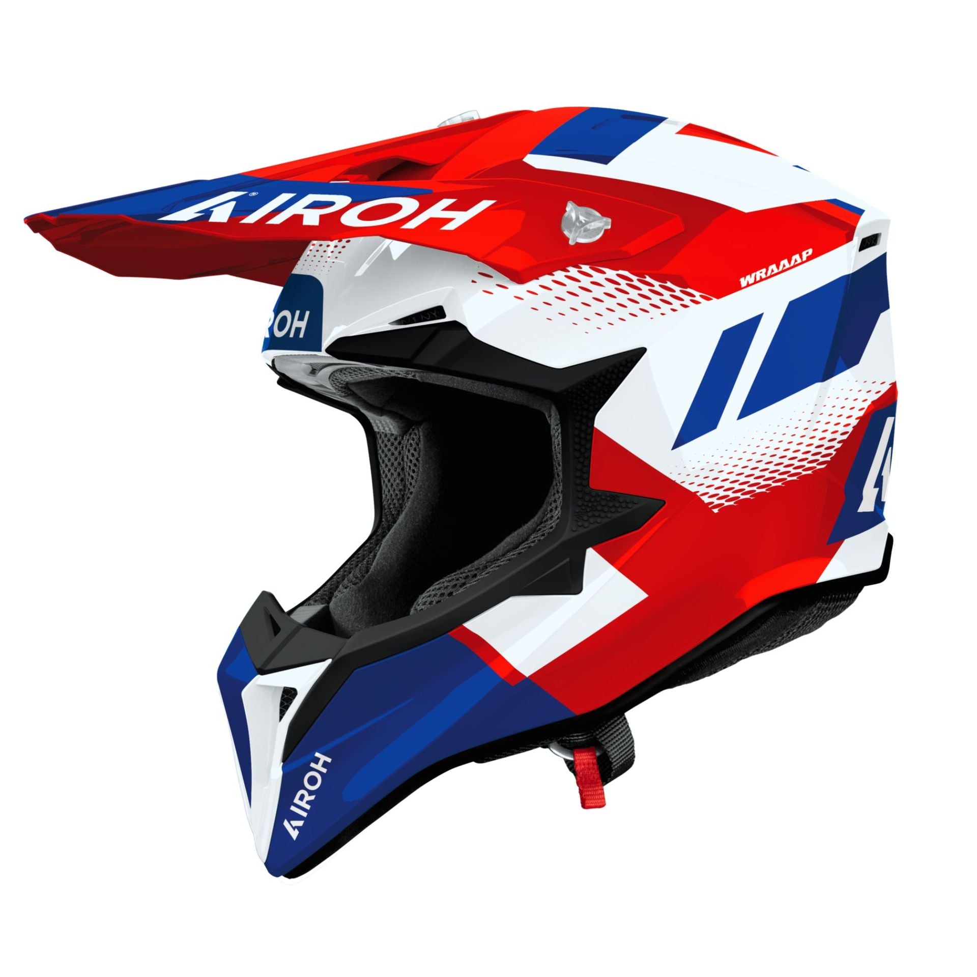 Casco Wraaap Vision Red/Blue Gloss