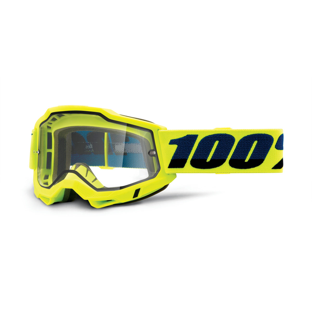 ACCURI 2 Enduro Moto Goggle Fluo Yellow - Clear Dual Lens