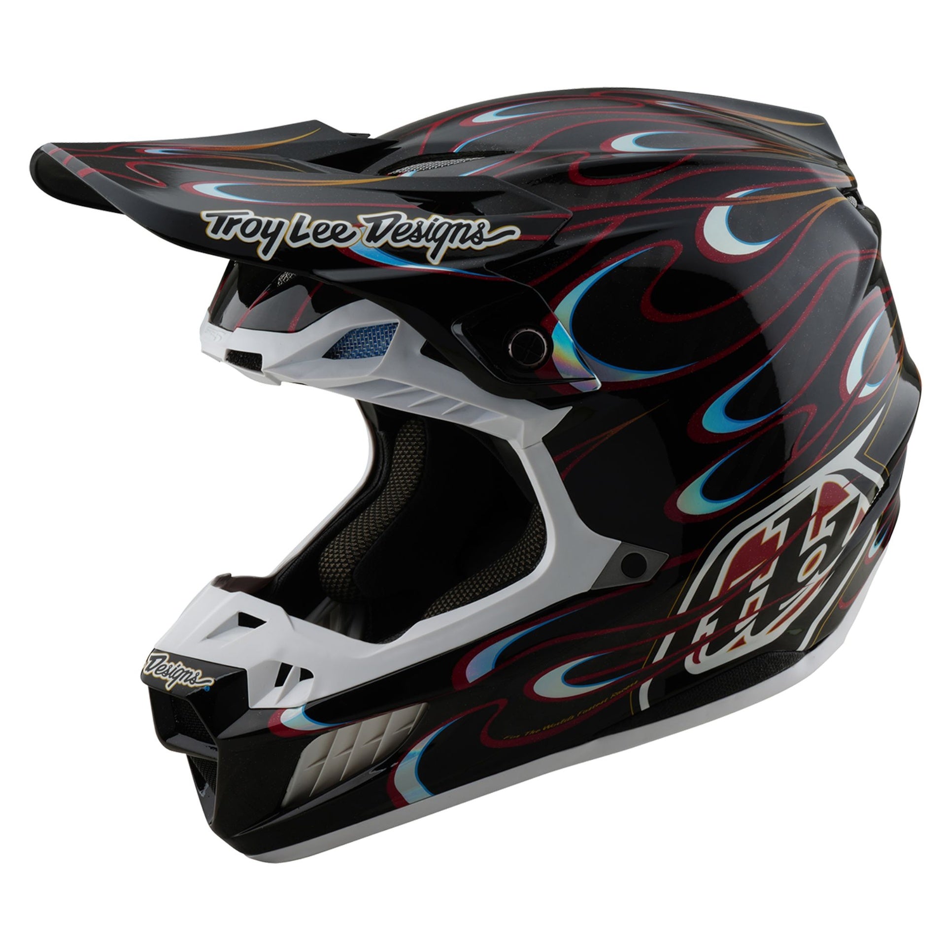 Casco Troy Lee Designs Se5 Ece de Carbón Torched Black / Red