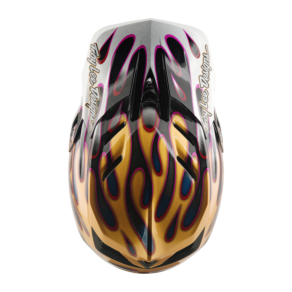 Casco MTB Troy lee designs D4 Carbón Overspray Gold / Black