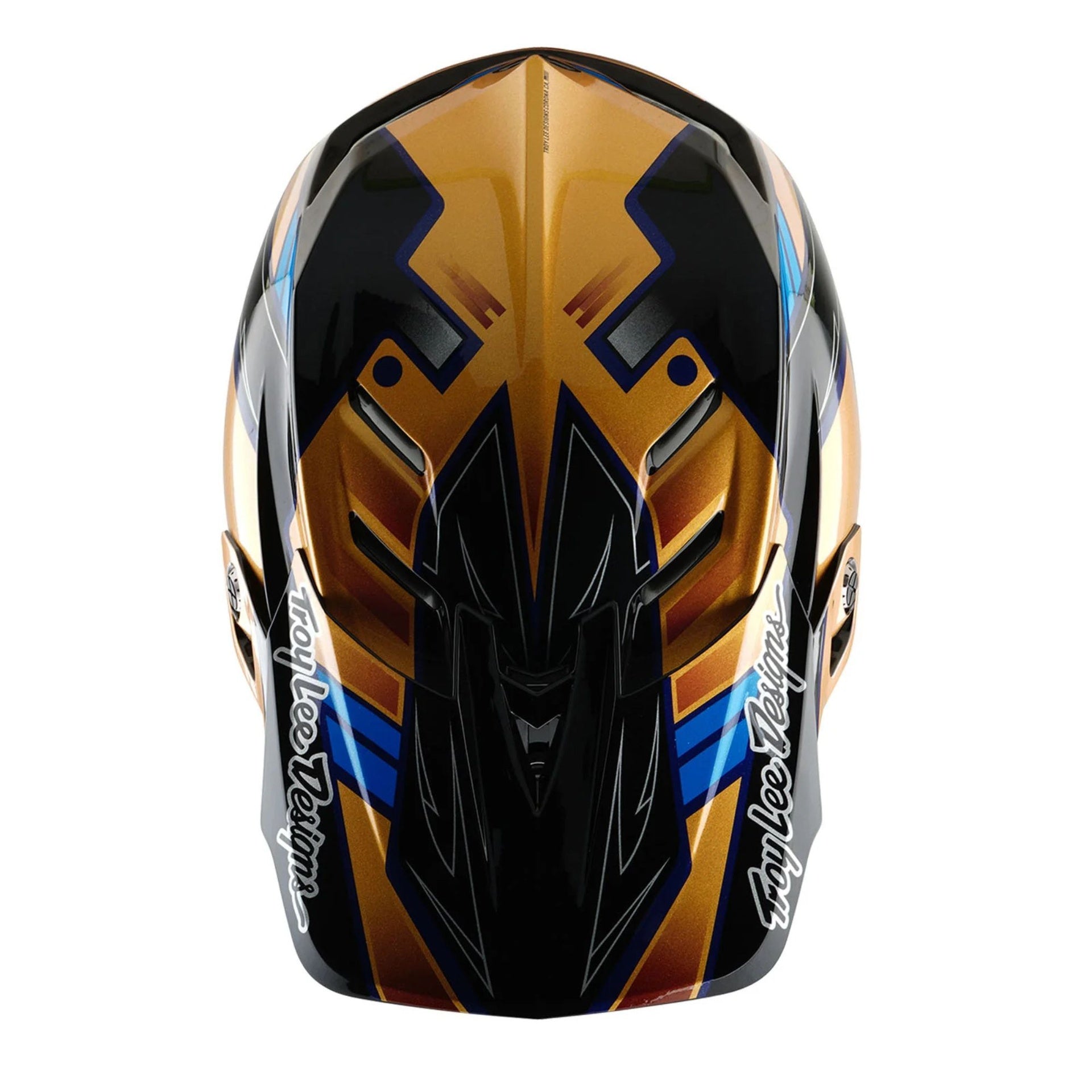 Casco Troy Lee Designs D4 Composite Royalty Black / Gold
