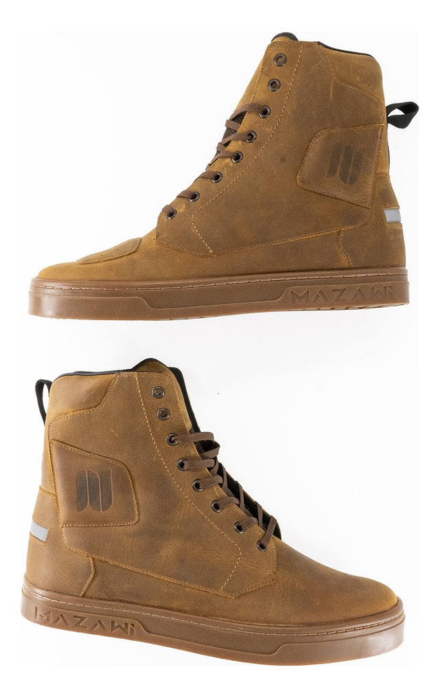 Botas para Motociclista Mazawi Kanan Brown Urbana