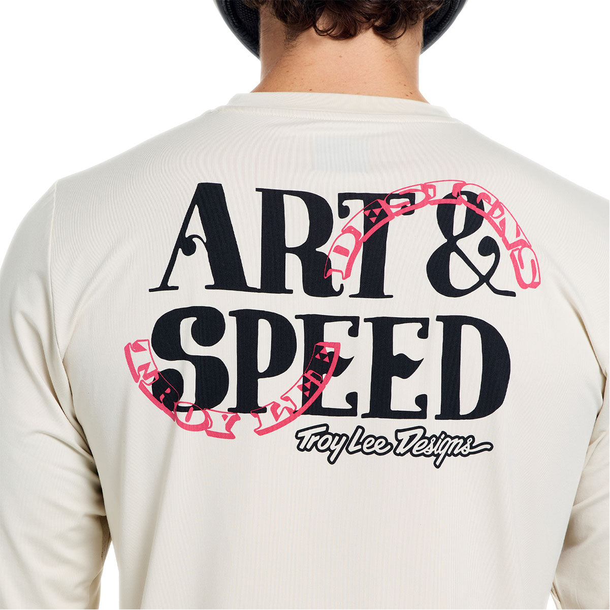 Playera manga larga para MTB Ruckus Ride; Art & Speed Pumice