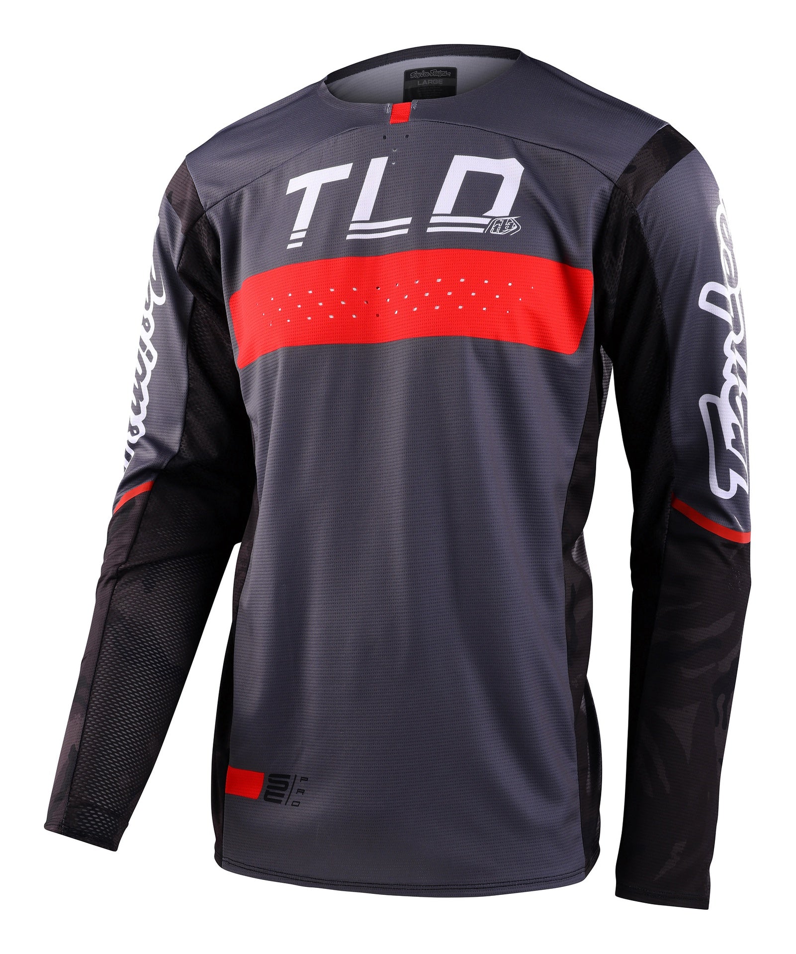 Jersey Troy Lee Designs Se Pro Moto Grid Camo Black / Gray
