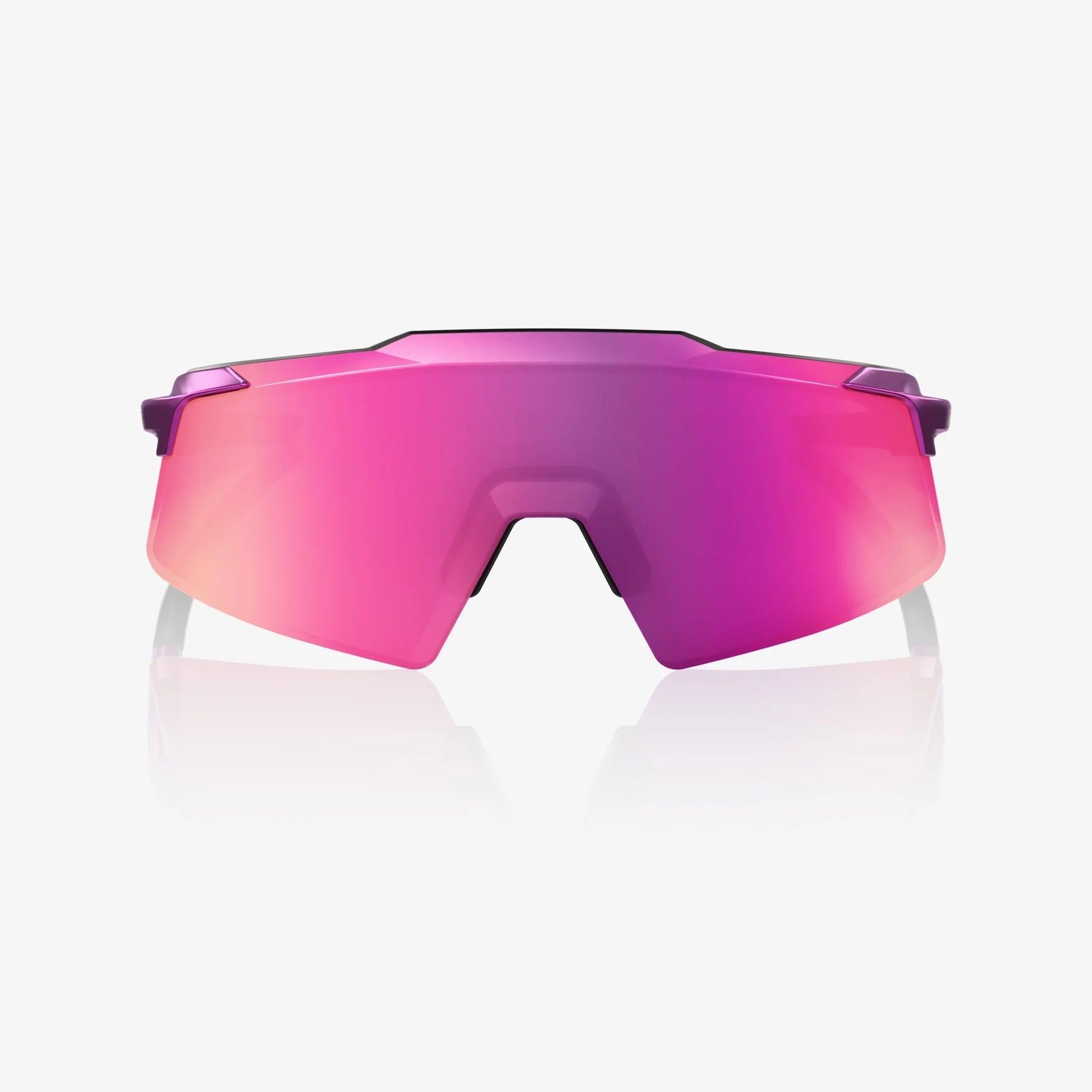 Lentes deportivos 100% AEROCRAFT - Gloss Purple Chrome - Purple Multilayer Mirror