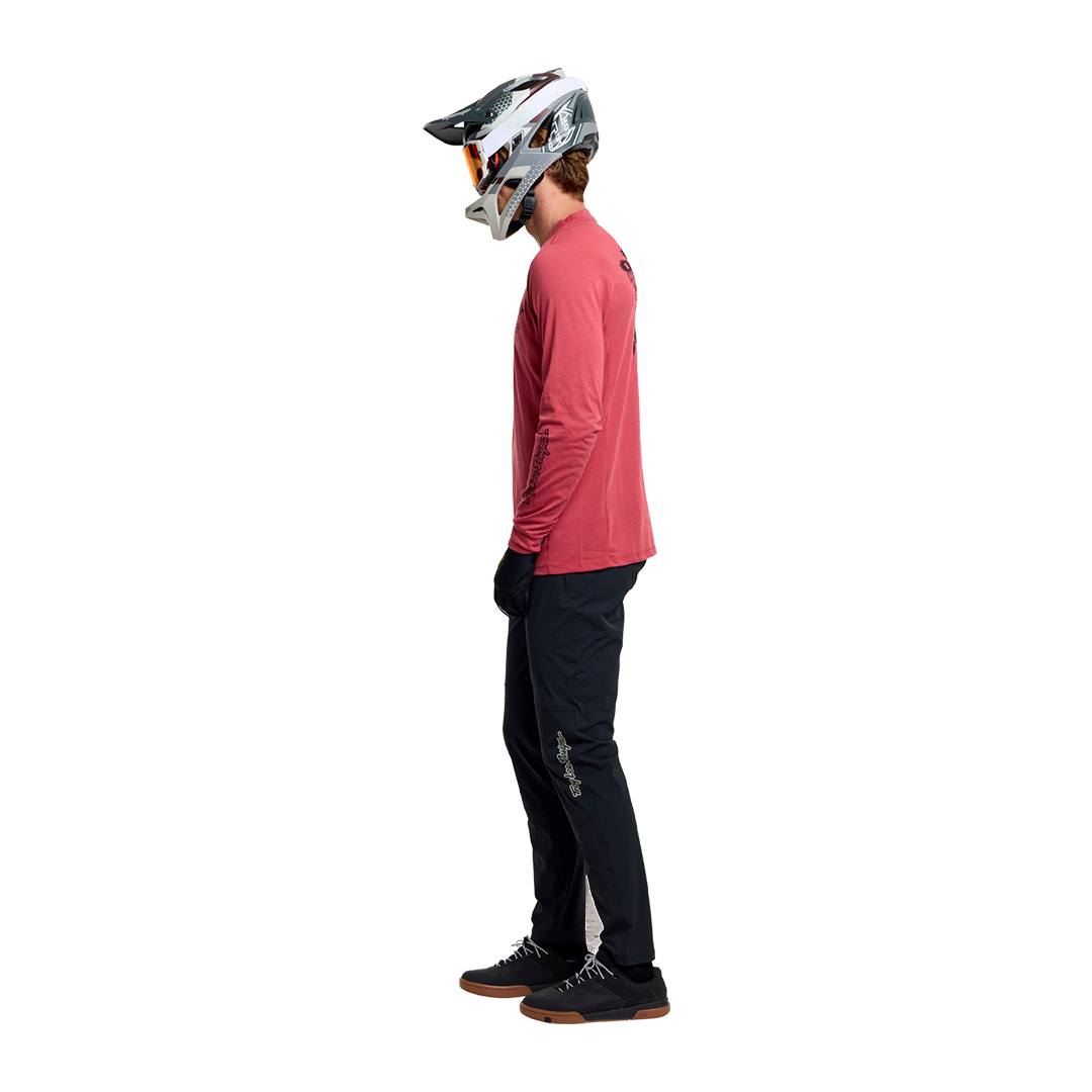Jersey para MTB Skyline Ride Long Sleeve Tee; Feathered Ember Red