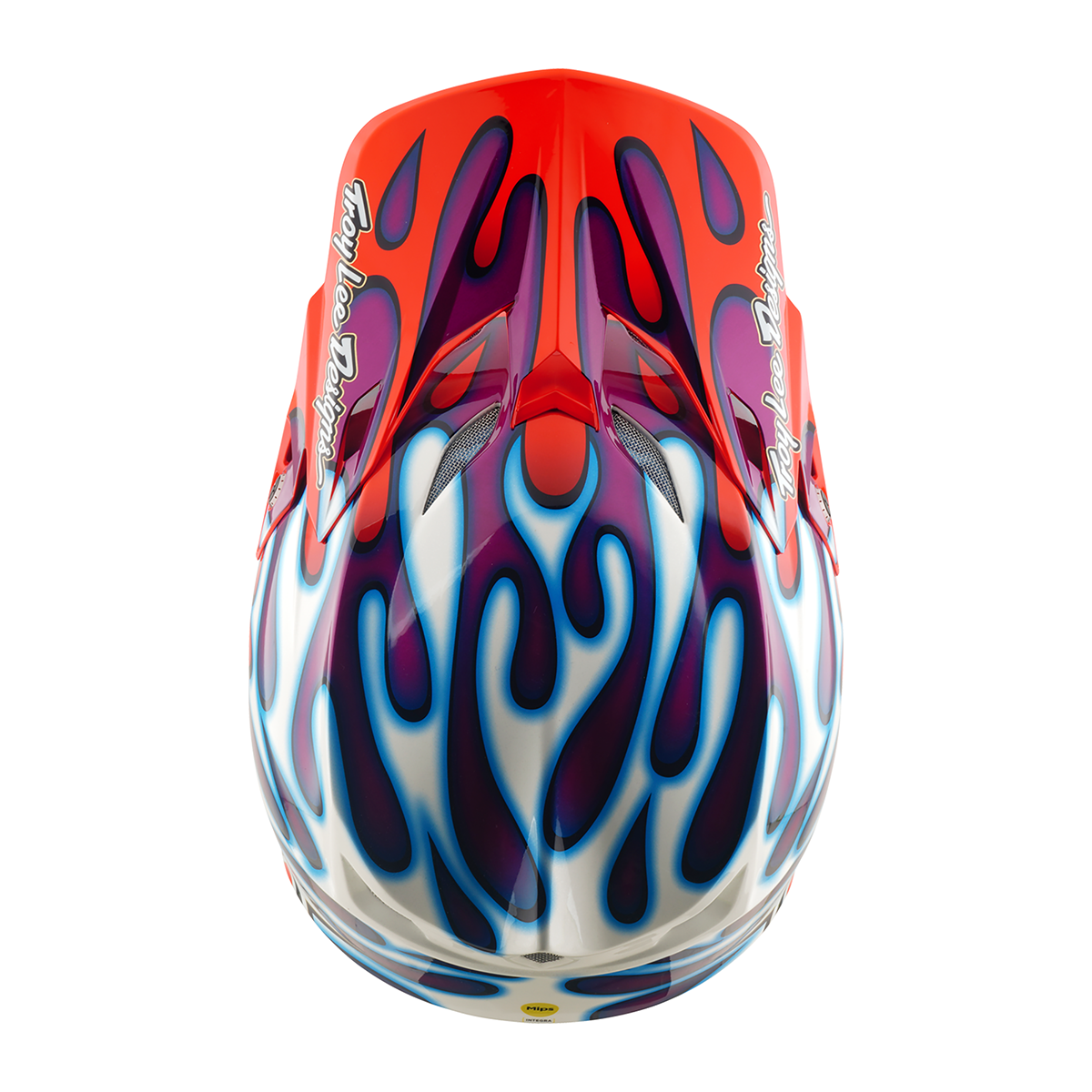 Casco Moto Troy Lee Designs Se5 Ece Composite Overspray Violet / White