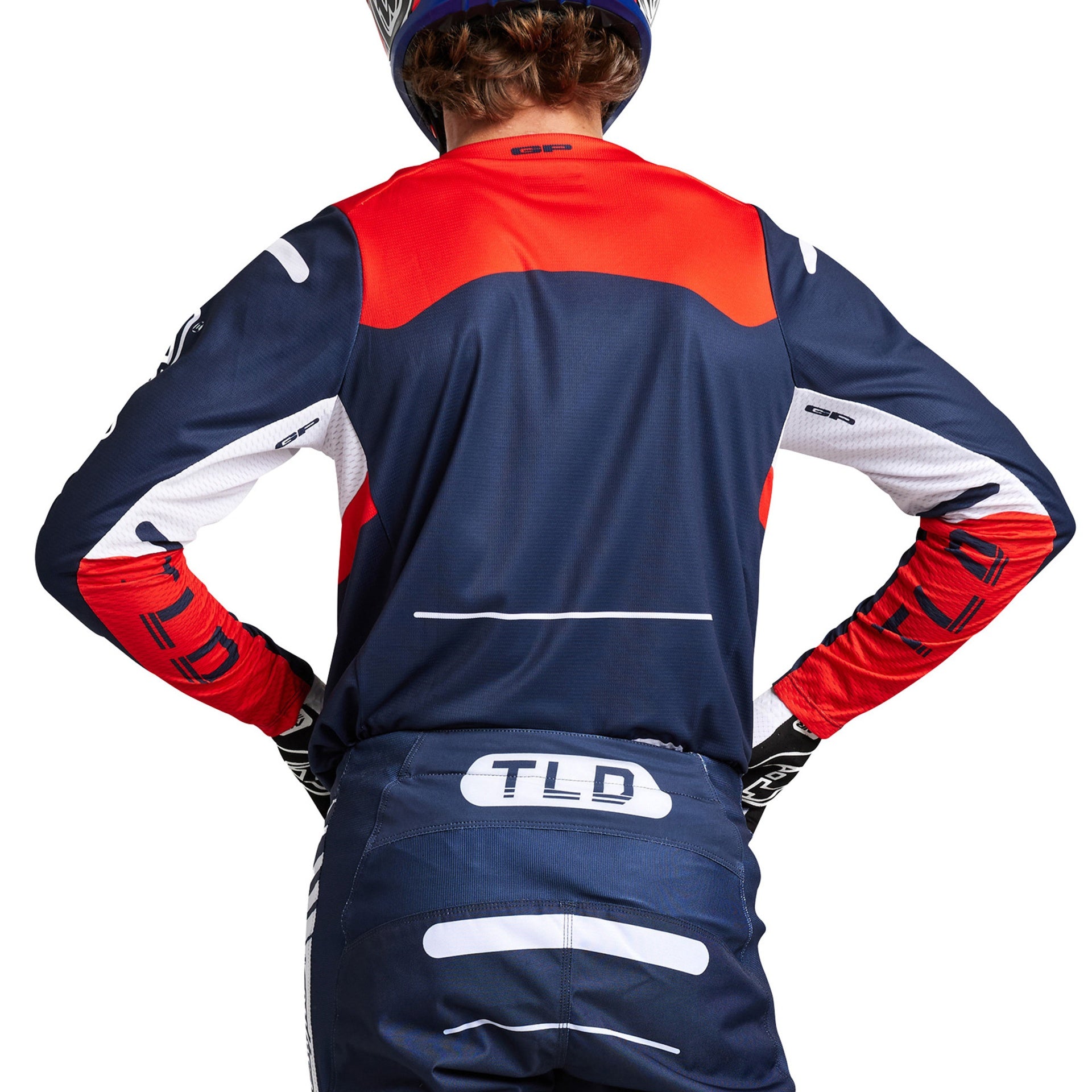 Jersey Troy Lee Designs Gp Pro Moto Blends Navy / Orange