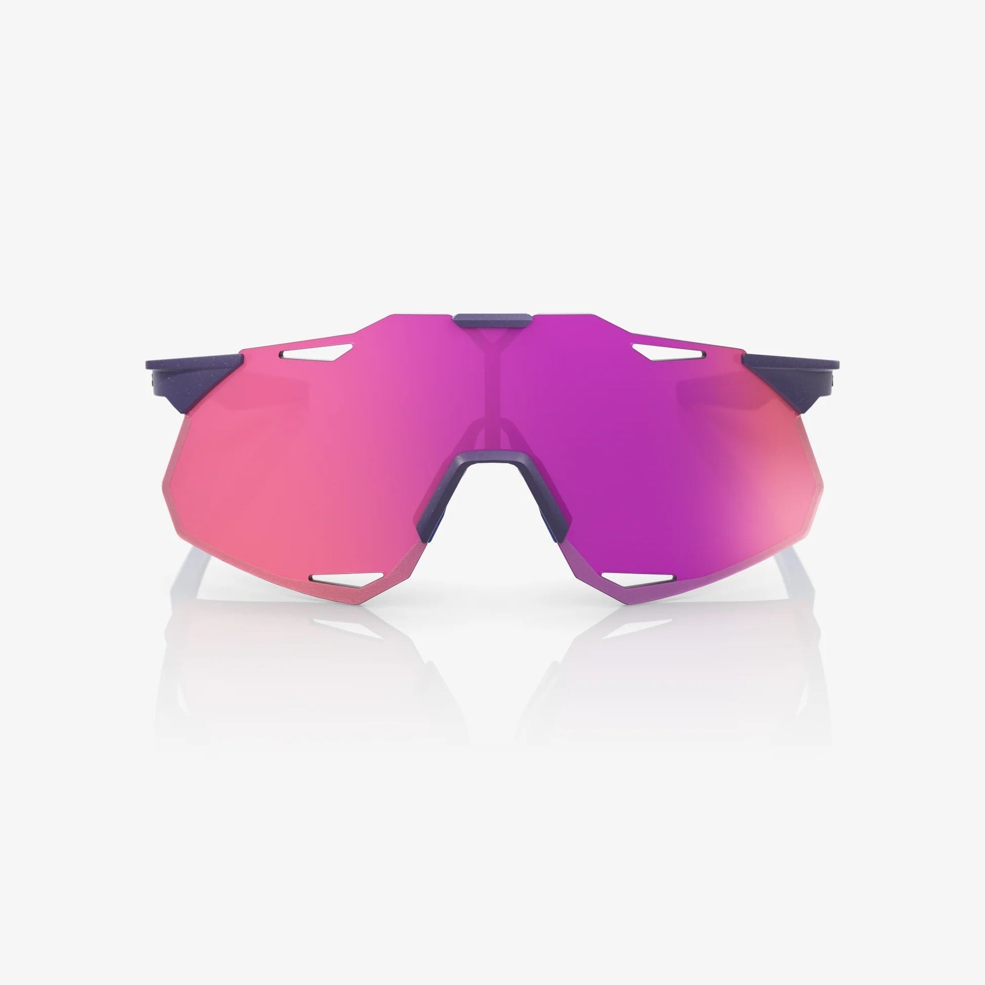 Lentes deportivos 100% HYPERCRAFT XS - Satin Storm Metallic - Purple Mirror