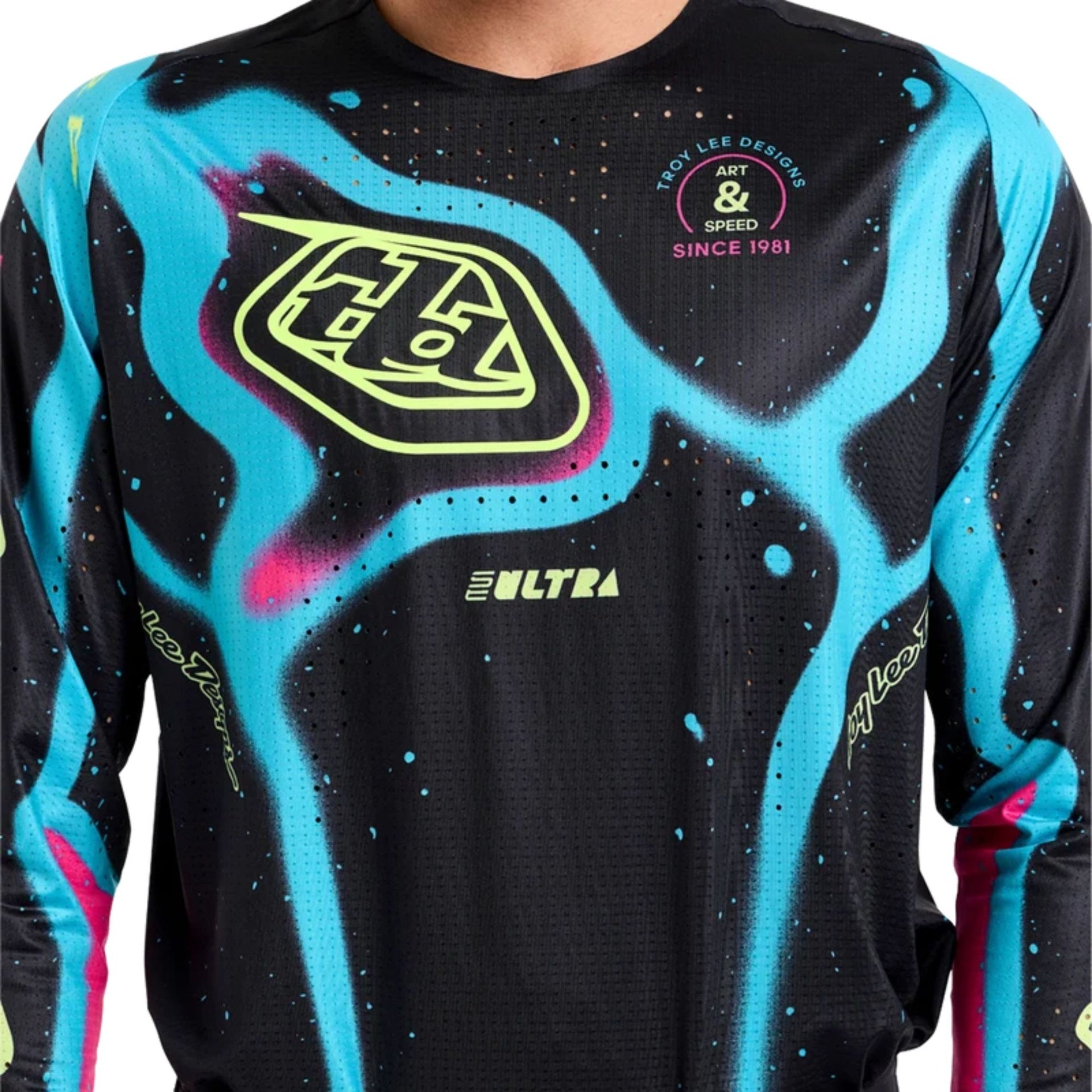 Se Ultra Jersey; Membrane Black / Glo Yellow