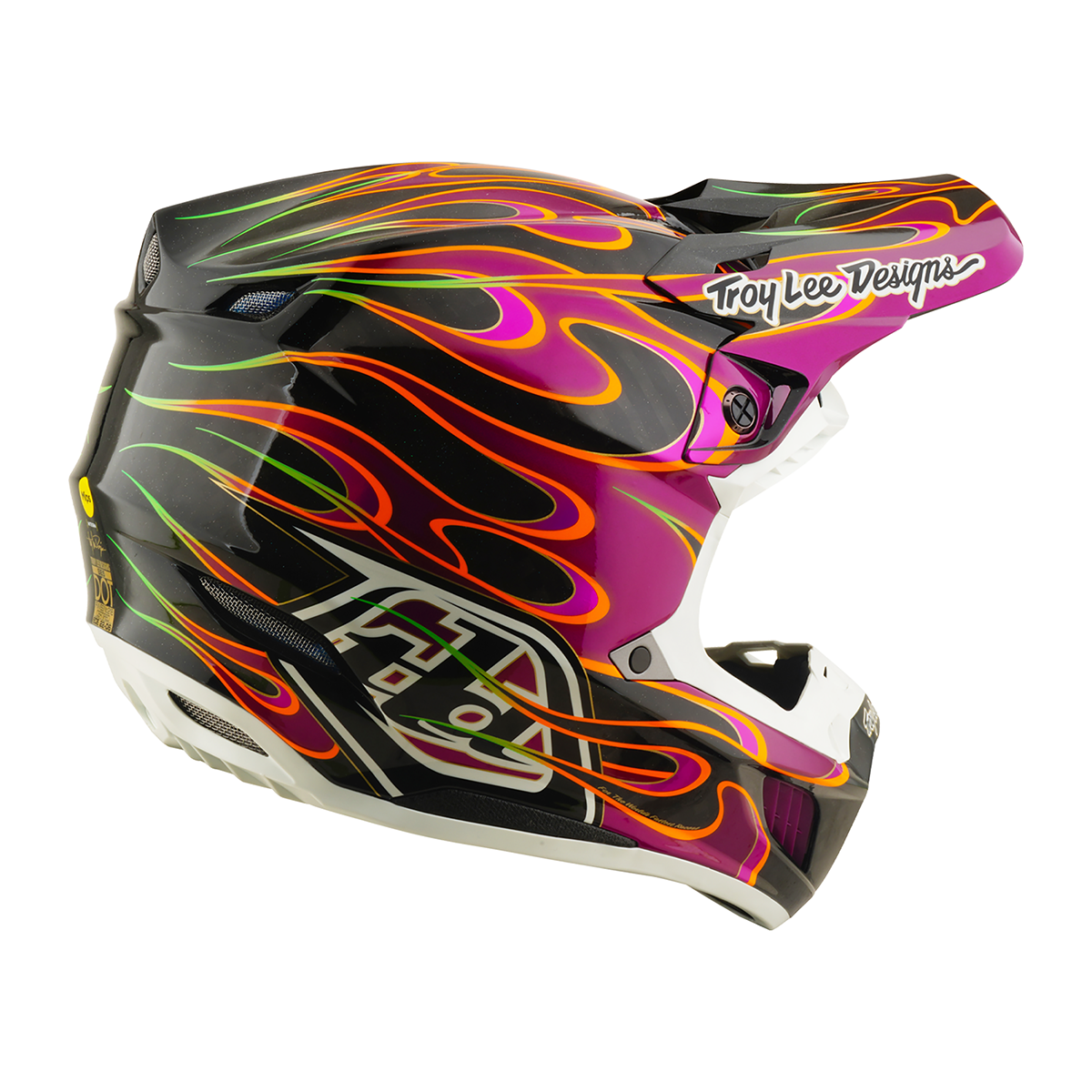 Casco para moto Troy Lee Designs SE5 ECE de Carbón Torched Black / Violet