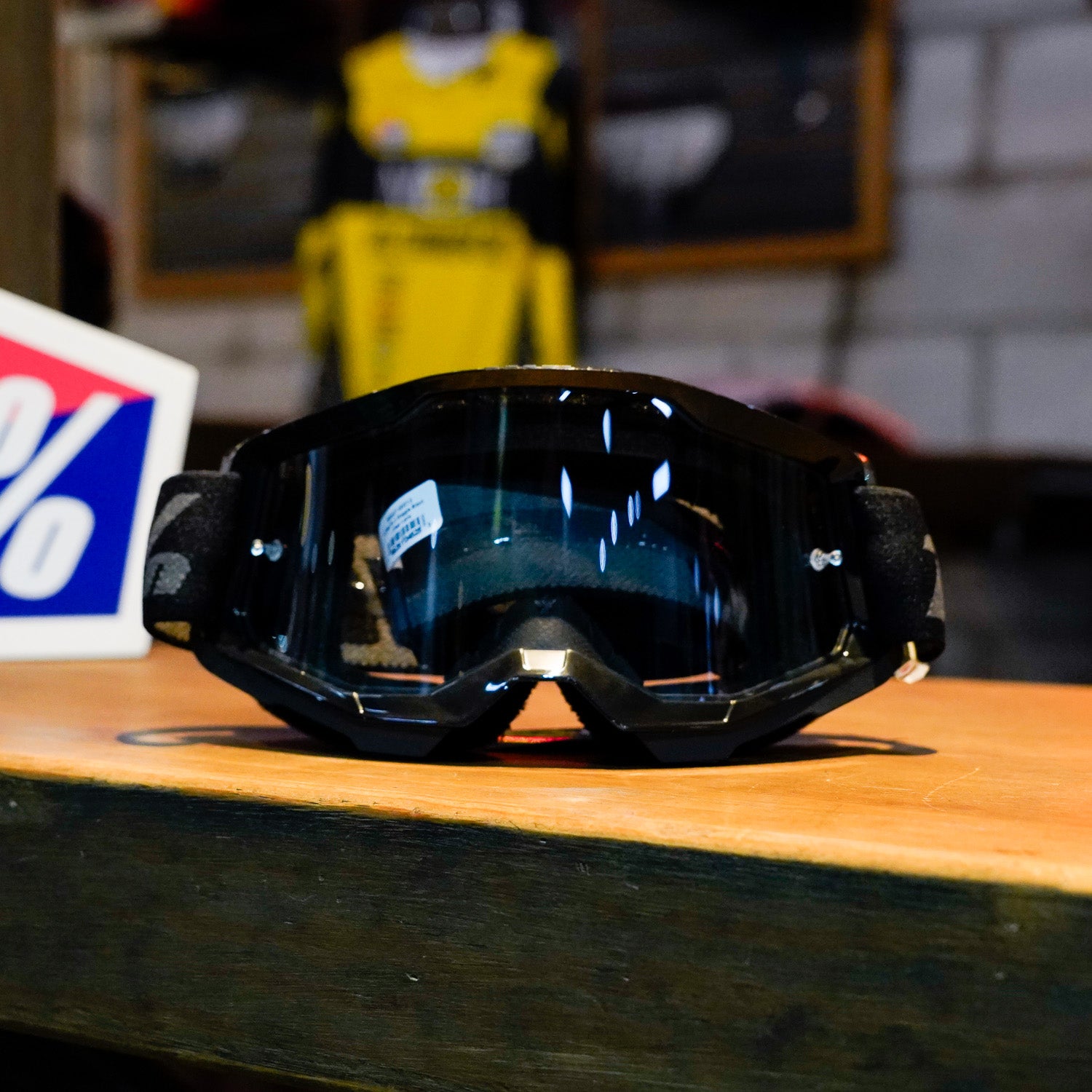 Goggles 100% Strata 2 Black - Mica Transparente