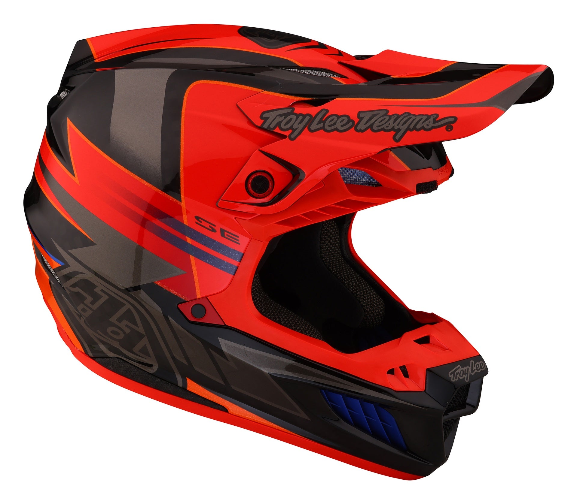 Casco Troy Lee Designs Se5 de Carbón Saber Rocket Red