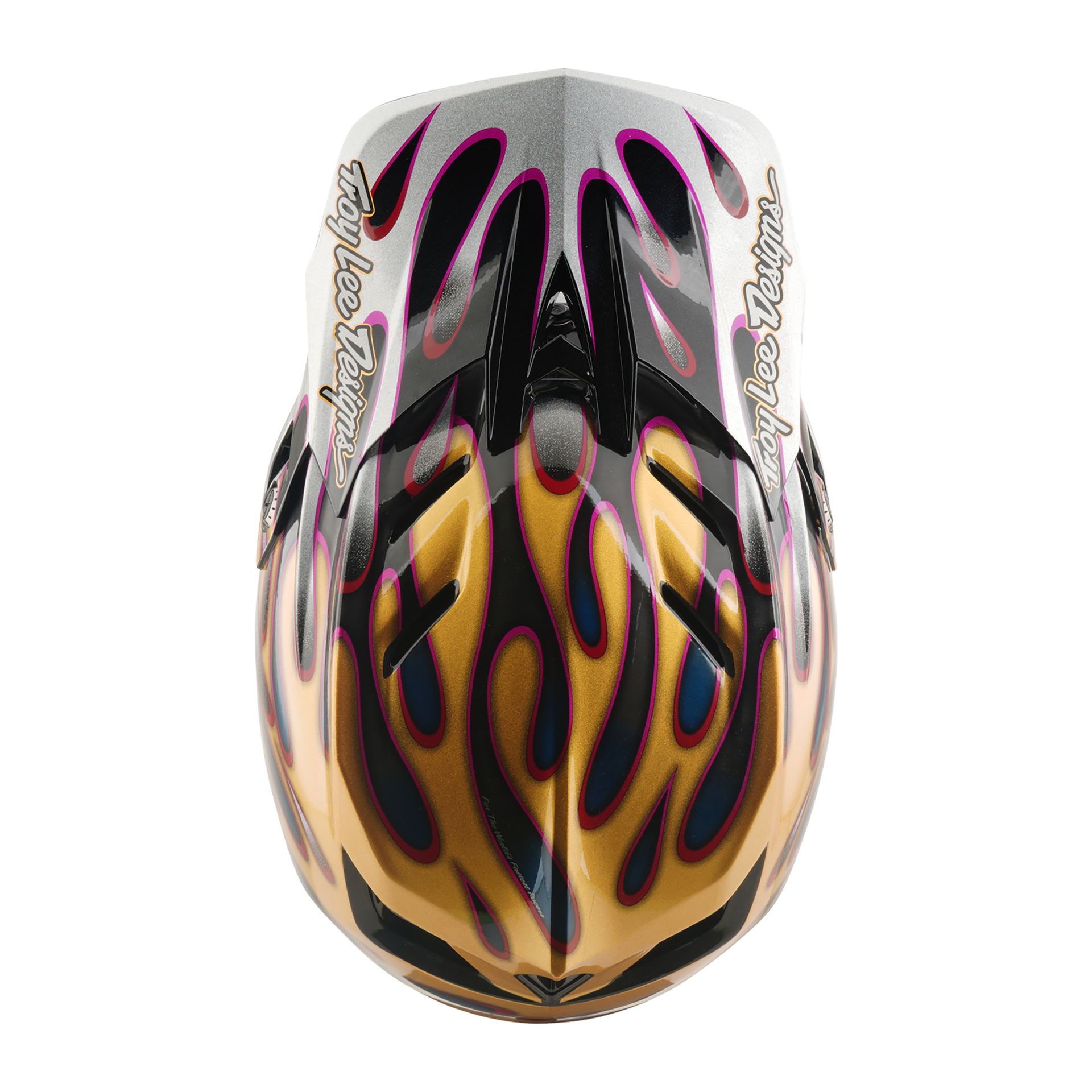 Casco MTB Troy lee designs D4 Carbón Overspray Gold / Black