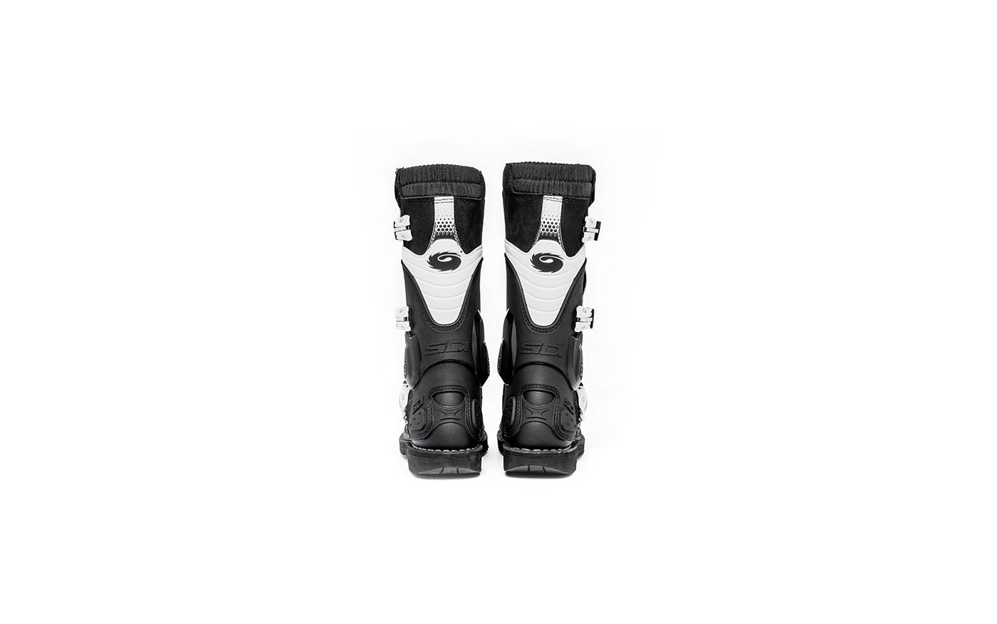 Boots Flame  Black White