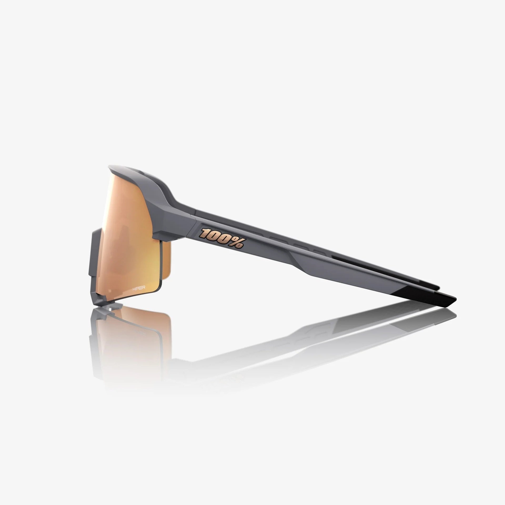 Lentes deportivos 100% S3 - Soft Tact Grey - HiPER Copper Mirror