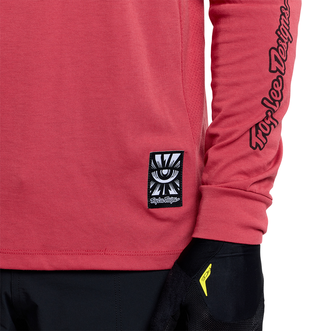 Jersey para MTB Skyline Ride Long Sleeve Tee; Feathered Ember Red