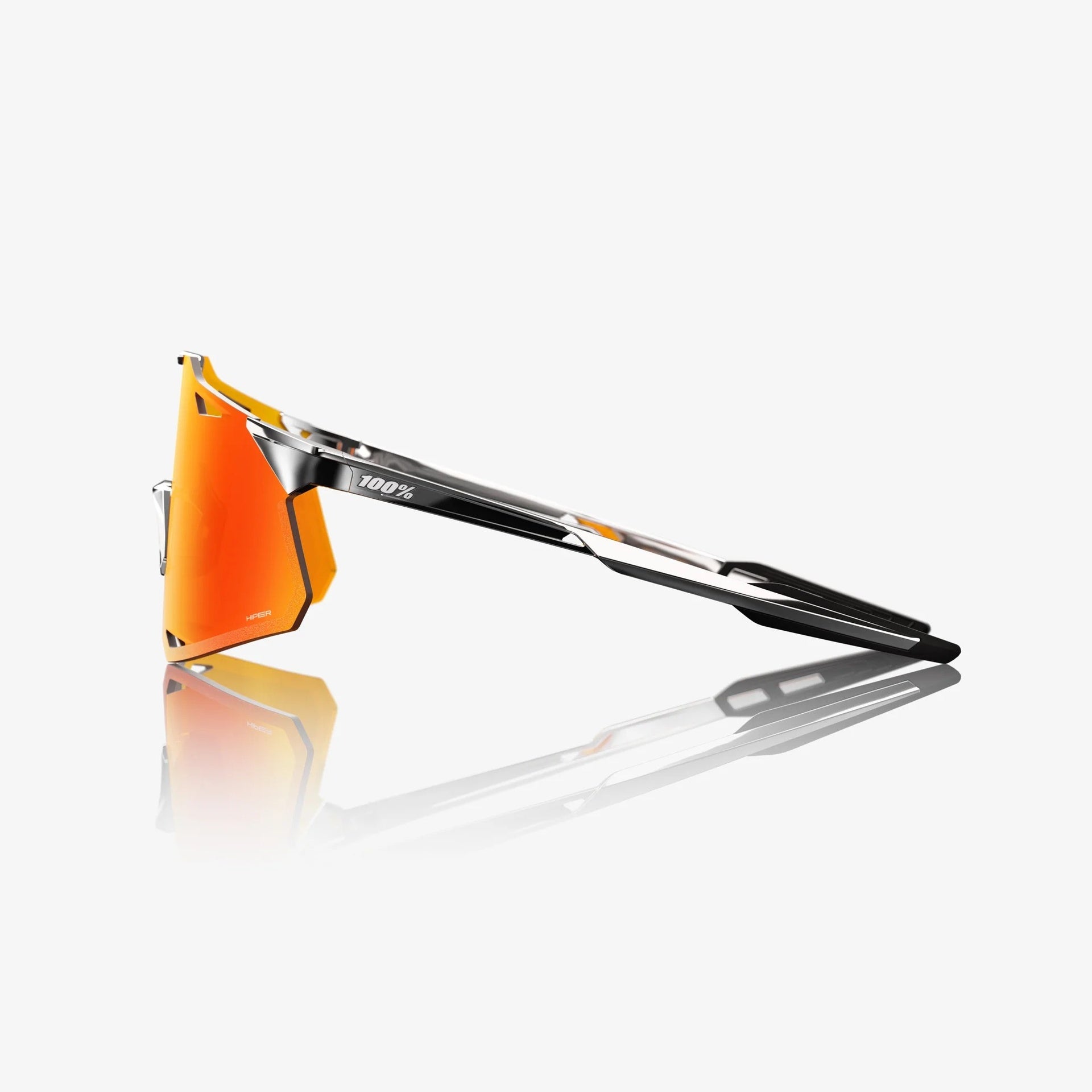 Lentes deportivos 100% HYPERCRAFT - Black Chrome - HiPER Red Mirror