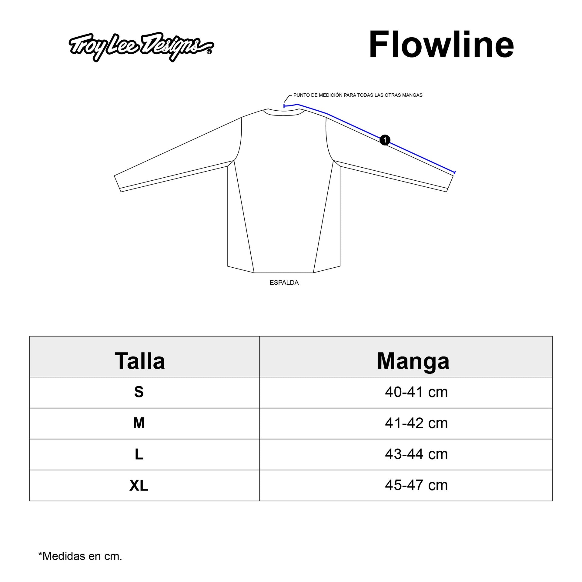Jersey Troy Lee Designs Flowline MTB Manga Corta Slate Blue