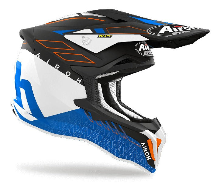 Casco para Moto Airoh Strycker Skin Blue Matt