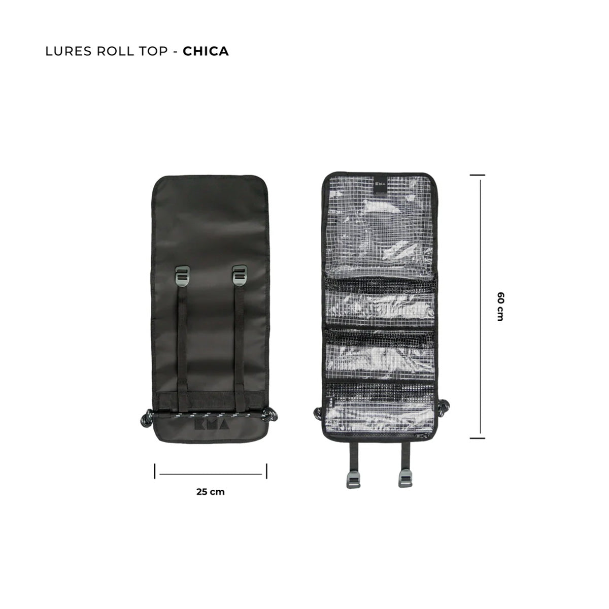 Estuche organizador enrrollable S Color Negro