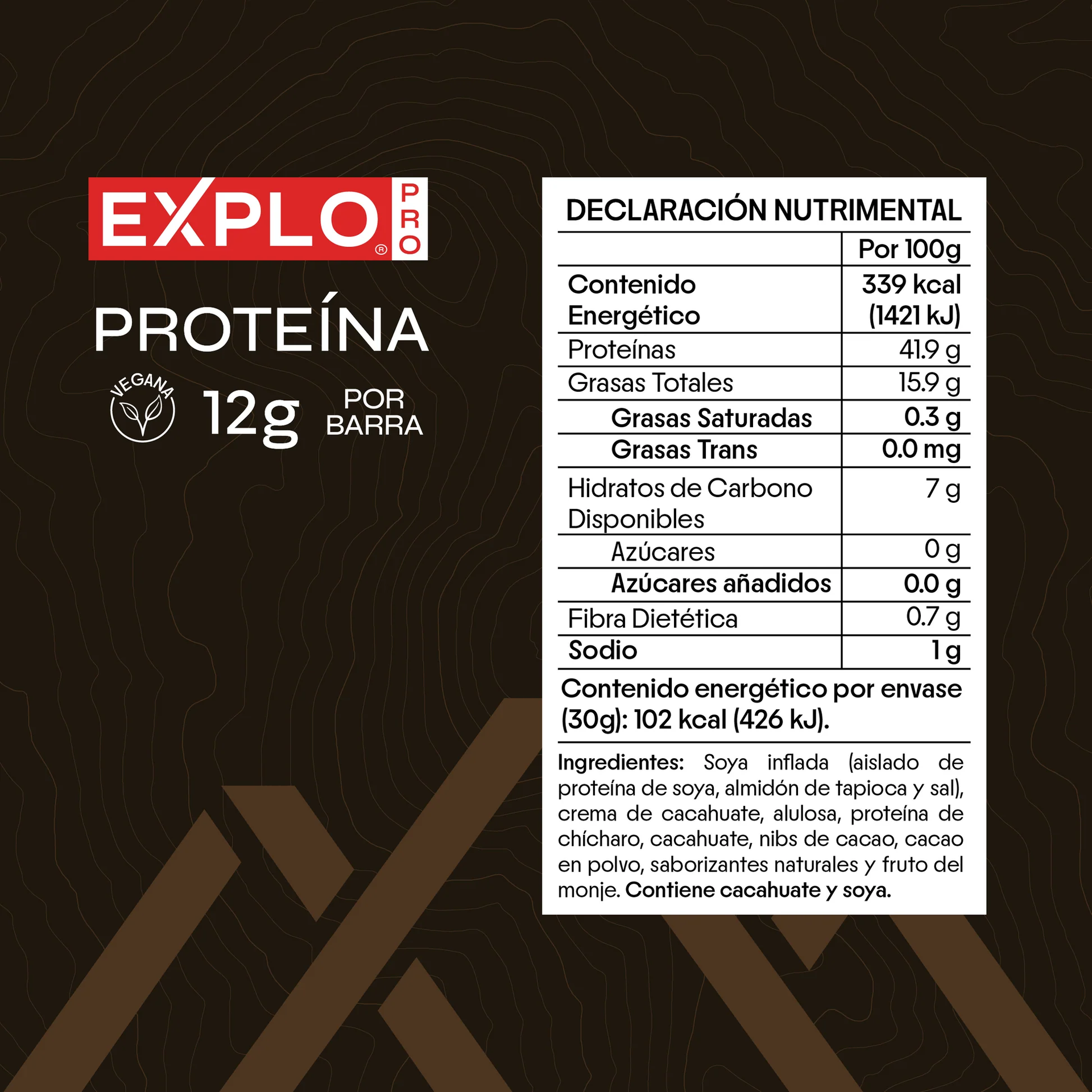 Barra de proteína EXPLO sabor Chocolate 30 g