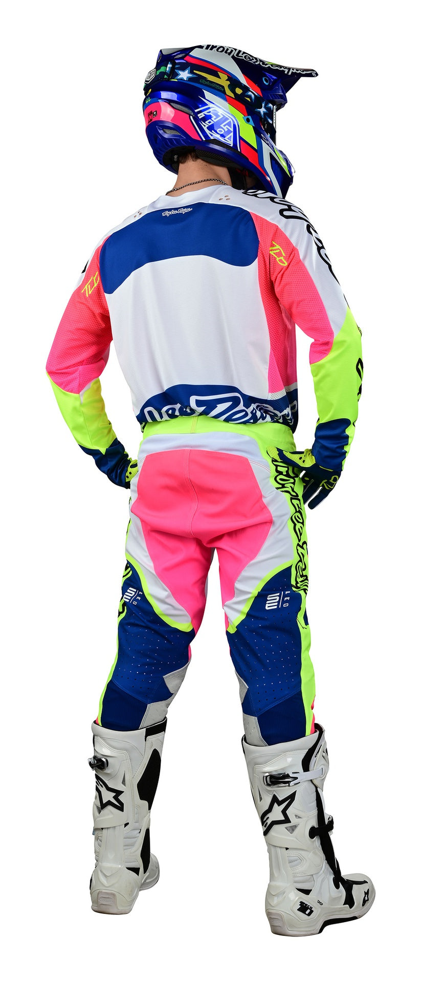 Jersey Troy Lee Designs Se Pro Moto Radian White / Multi