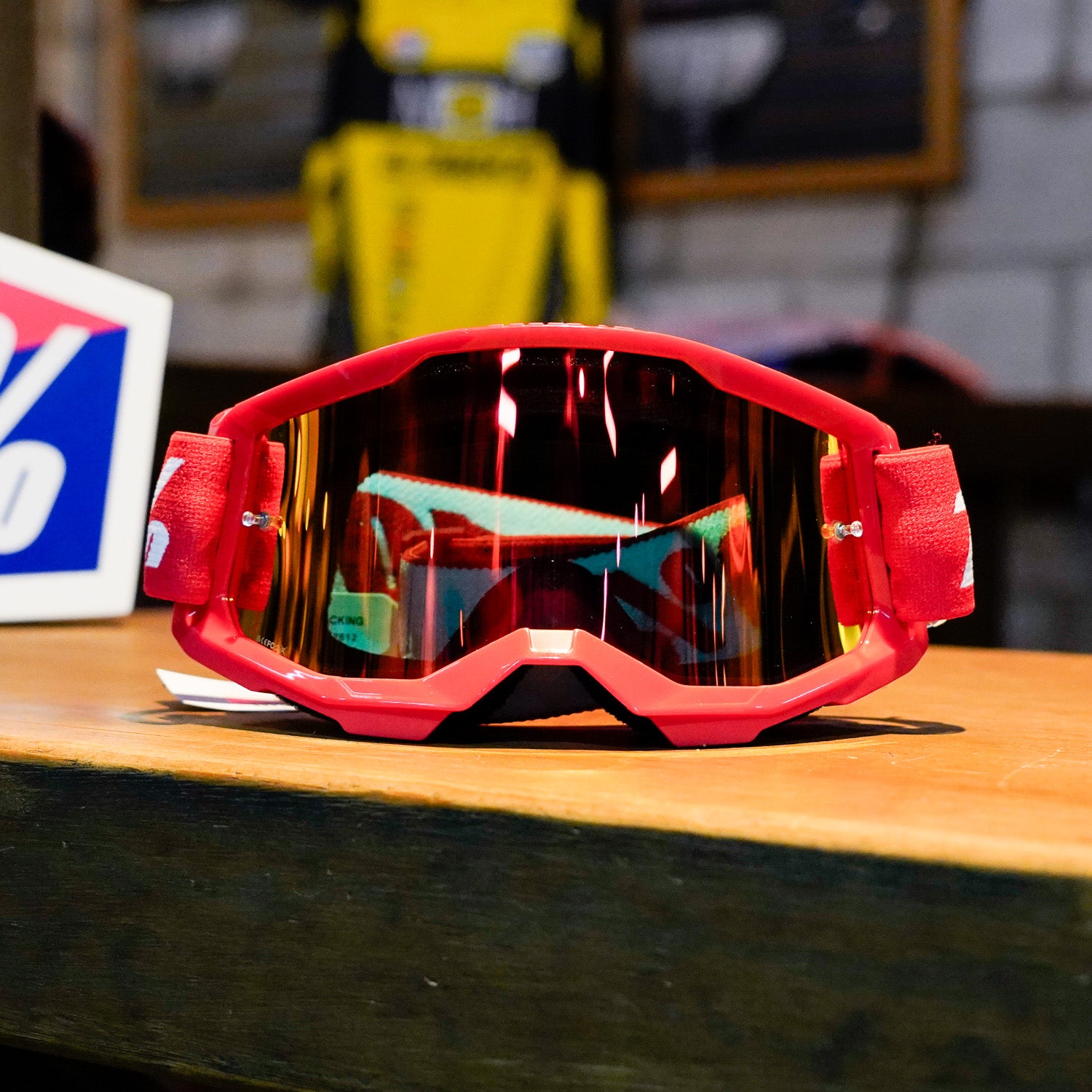 Goggles para niño 100% Strata 2 Red - Mirror Red Lens