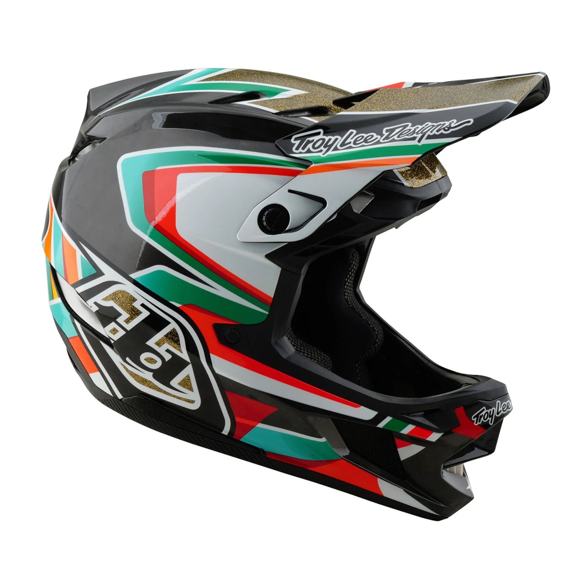 Casco Troy Lee Designs D4 de Carbón Frames Black / Gold