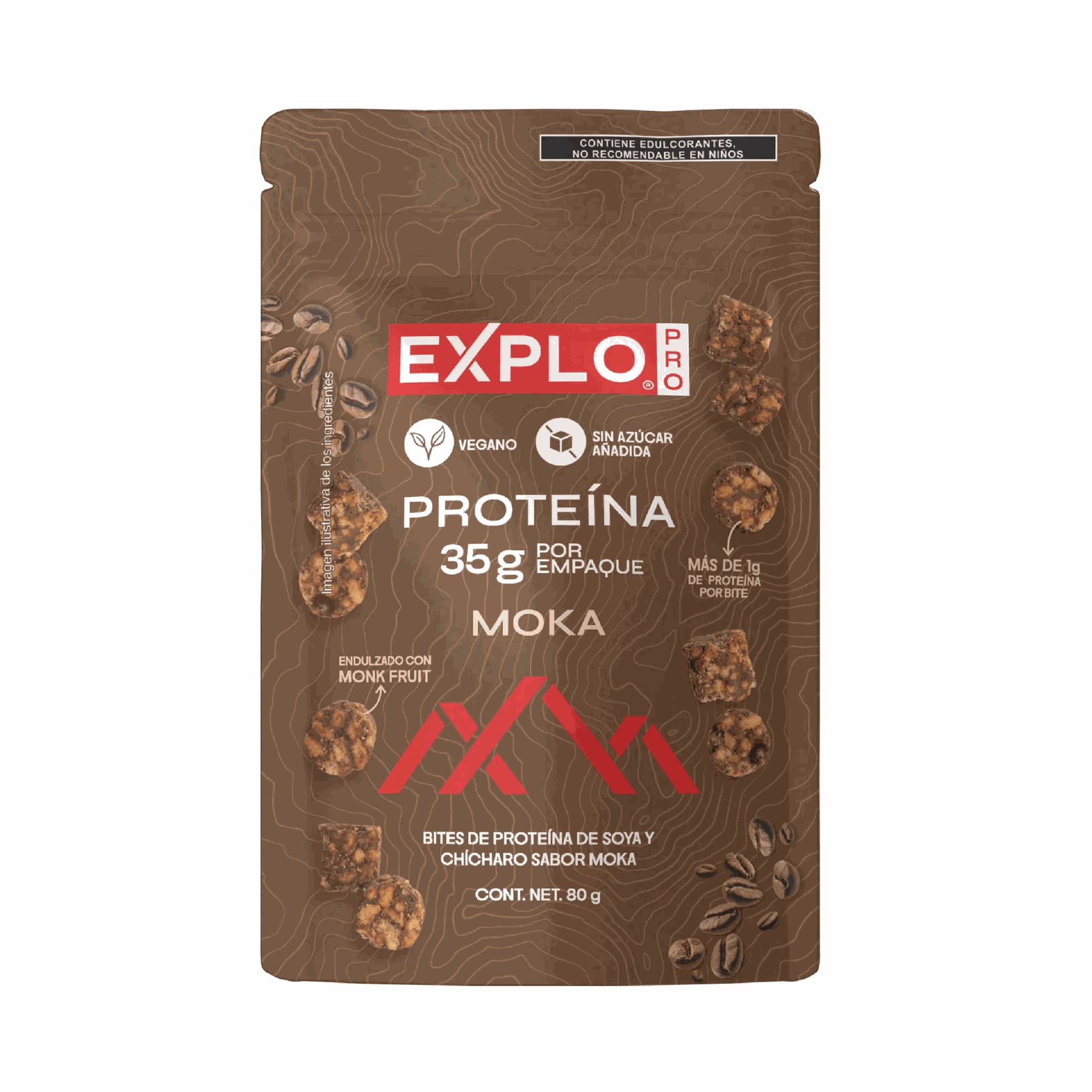 Bites de proteína EXPLO sabor Moka 80 g