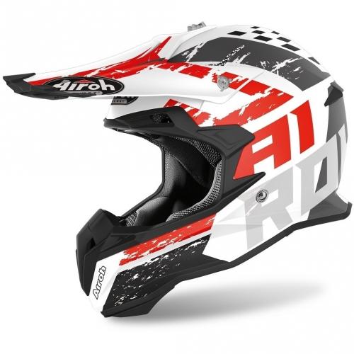 Helmet Terminator Open View Hanger Red Matt Xs