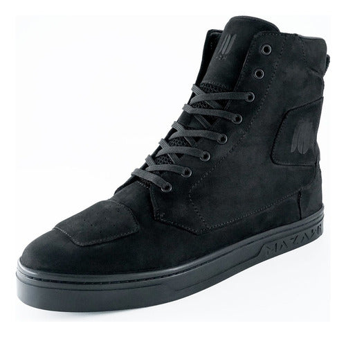 Botas para Motociclista Mazawi Kanan Black Urbana