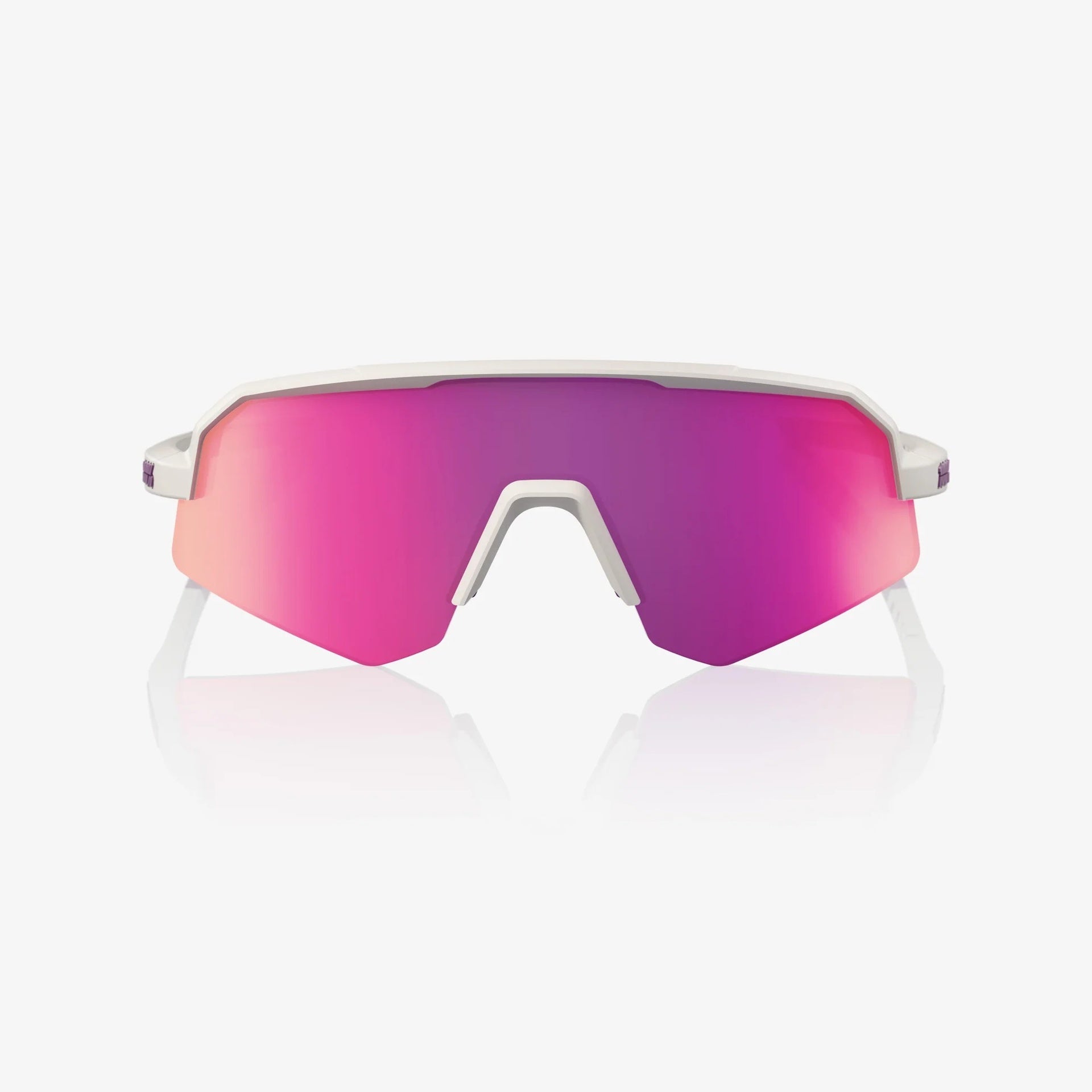Lentes deportivos 100% SLENDALE SL - Matte Chalk - Purple Mirror