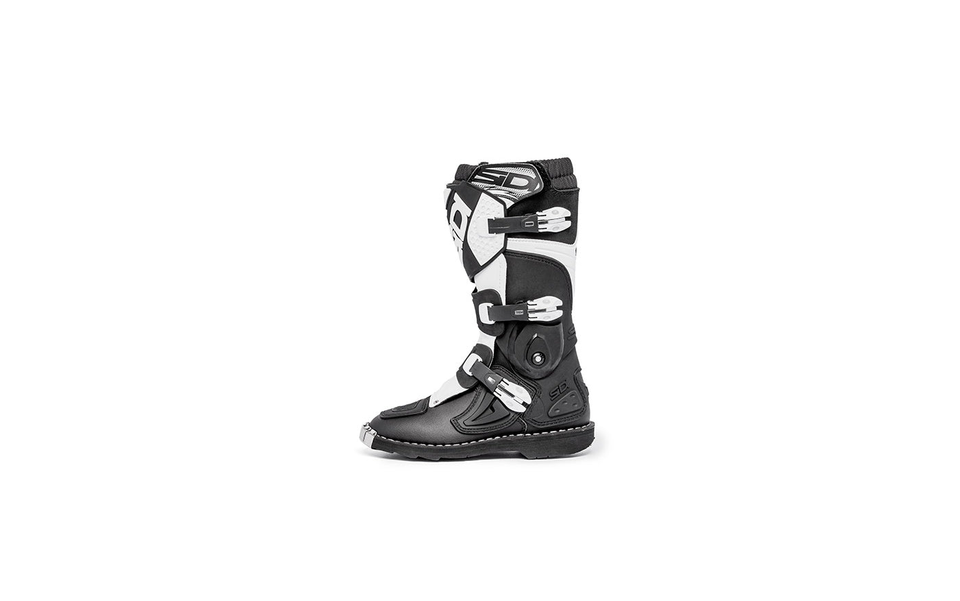 Boots Flame  Black White